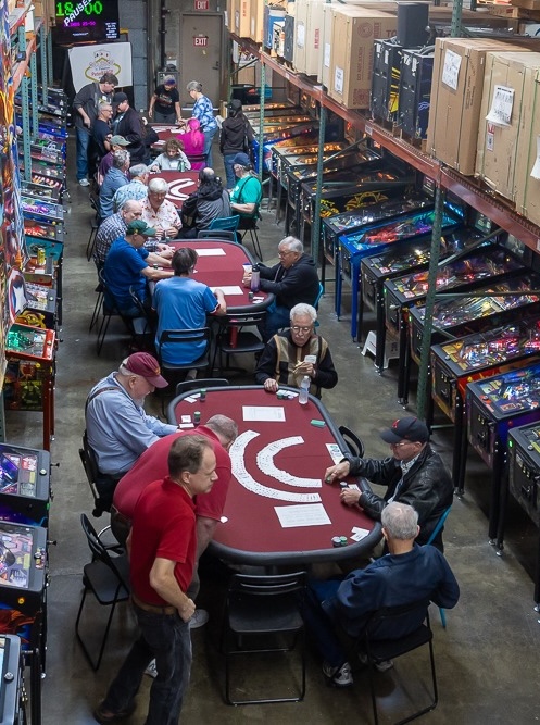 Setting up our tournament.  Picture by Rodney Chen.